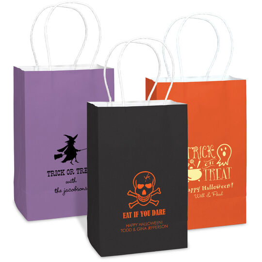 Design Your Own Halloween Medium Twisted Handled Bags for Halloween